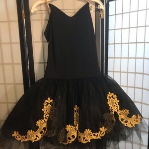 Black and Gold Ballet Costume